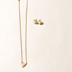 SET-Kendra Scott Triangle set in Ivory and Gold